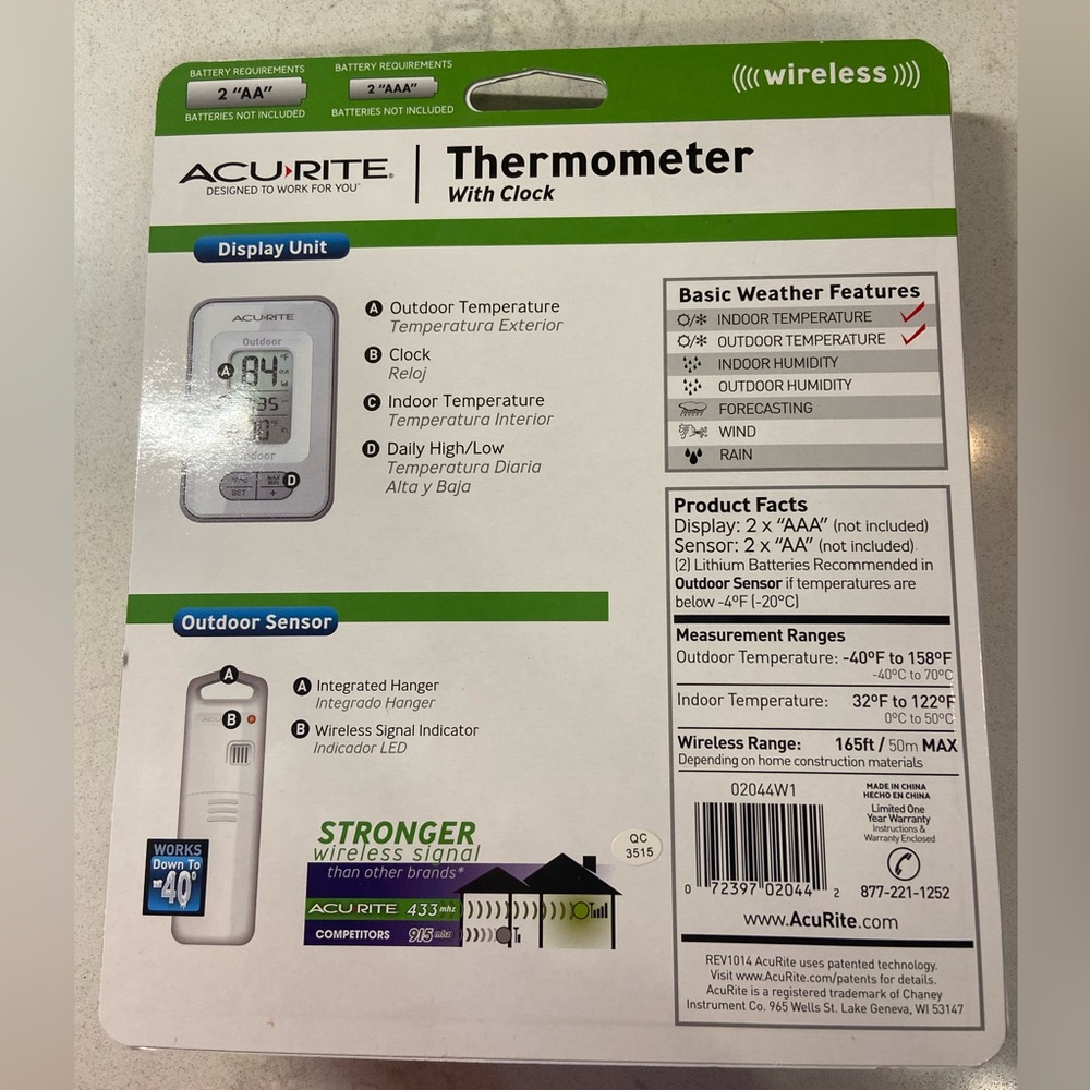 Acu Rite Wireless Thermometer - Picture 2 of 2